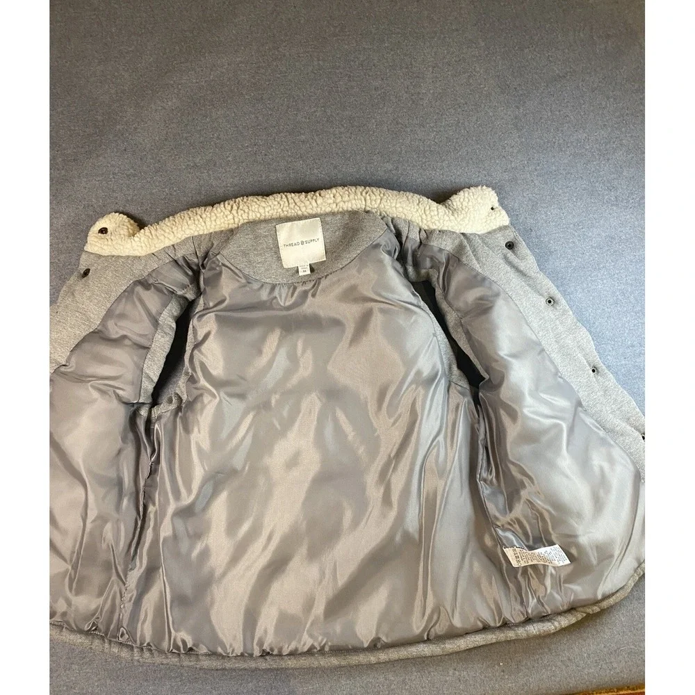 Thread‎ & Supply Nordstrom Gray Puffer Vest Womens Size Medium